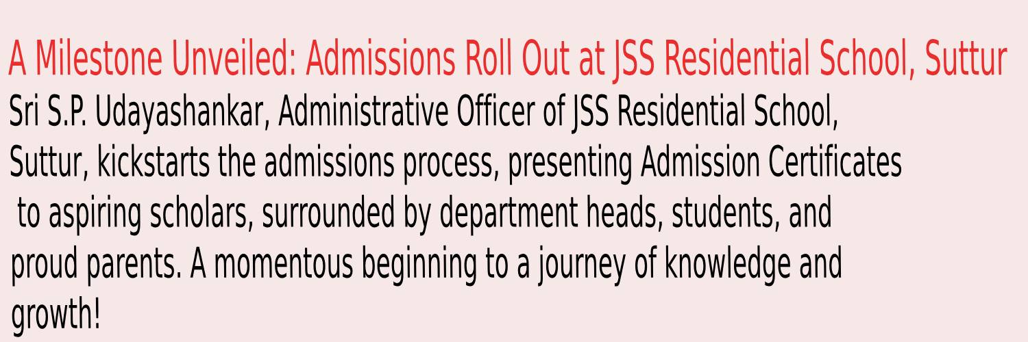 JSSschoolsuttur – Welcome To JSS School Suttur