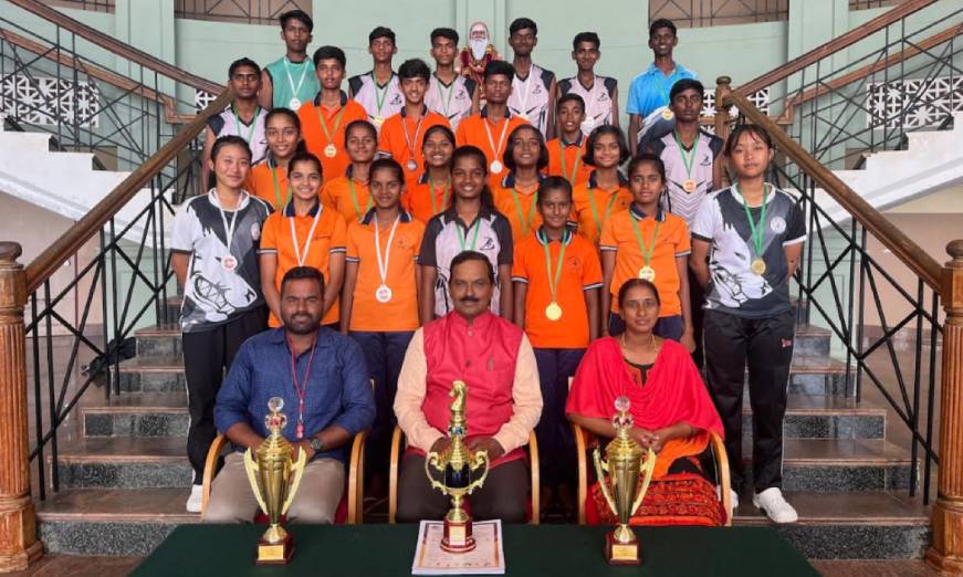 JSS students bag prizes in taluk-level sports meet