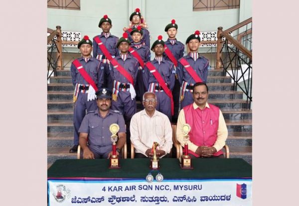 Suttur JSS NCC Cadets Shine at Combined Annual Training Camp