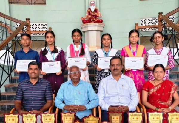 Suttur Sanskrit Pathshala Students Shine at Sanskrit Festival